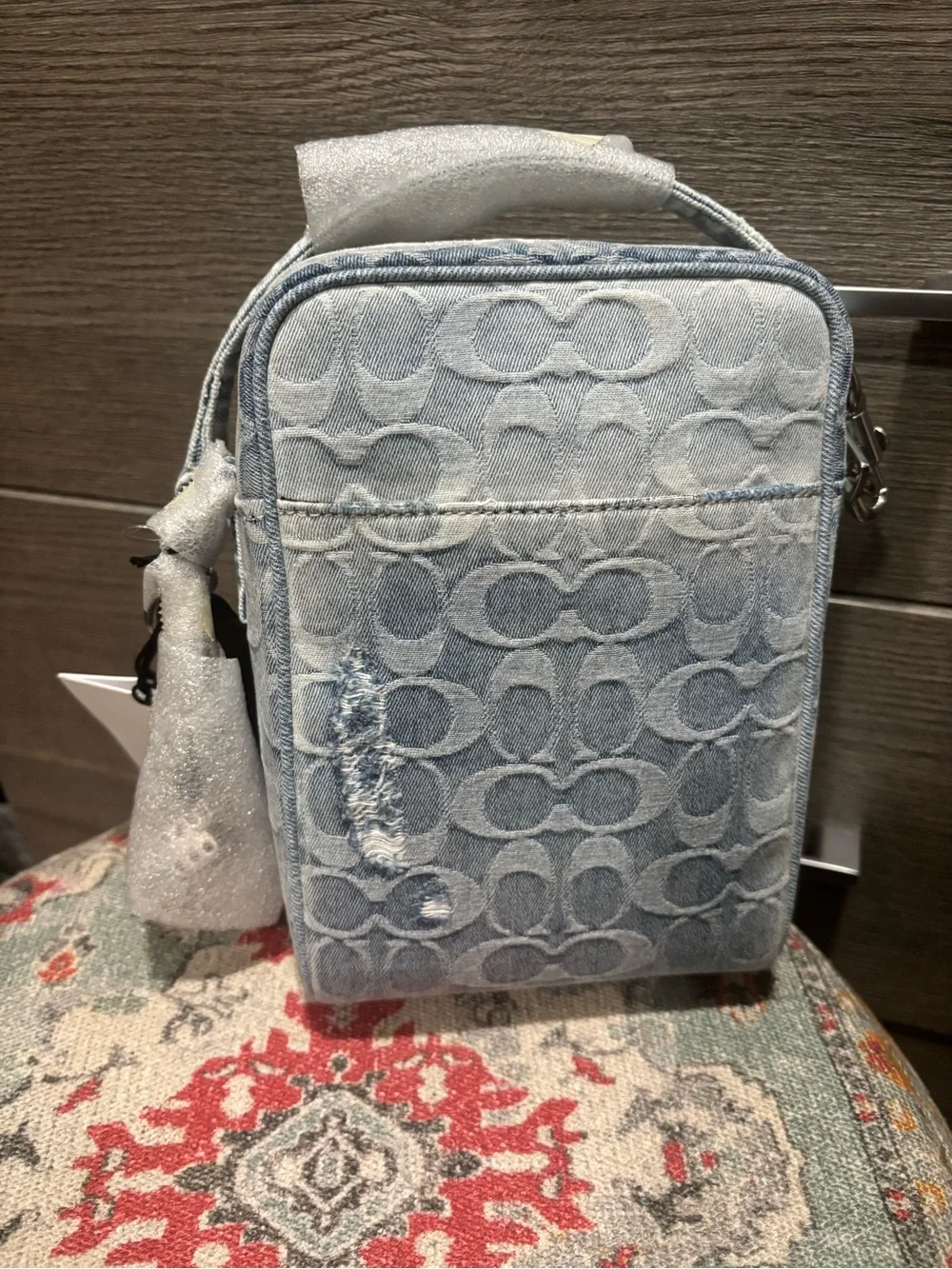 NWT - Coach Denim Tristan 14 Crossbody